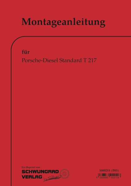 Porsche-Diesel – Montageanleitung für Standard T 217